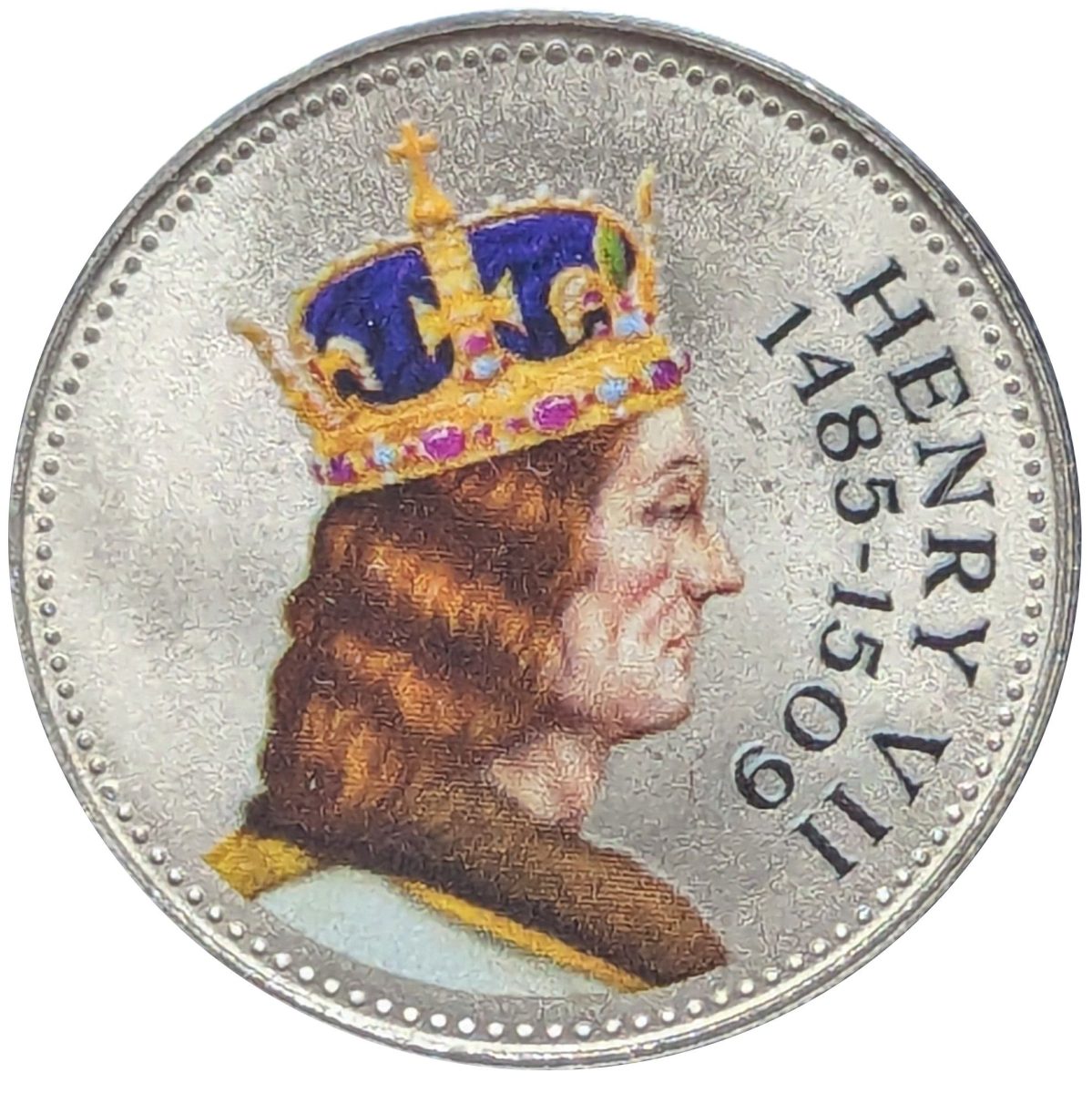 Jersey 10 Pence - Charles III King Henry VII reverse