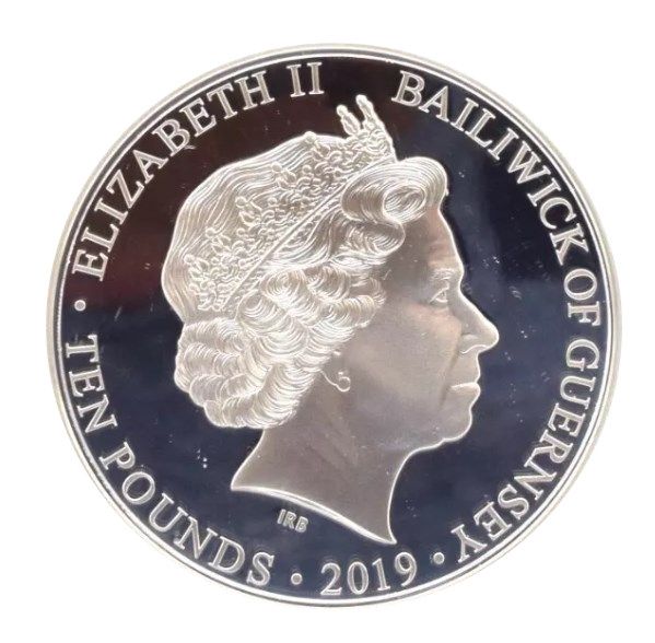 Guernsey 10 Pounds - Elizabeth II Queen Victoria obverse