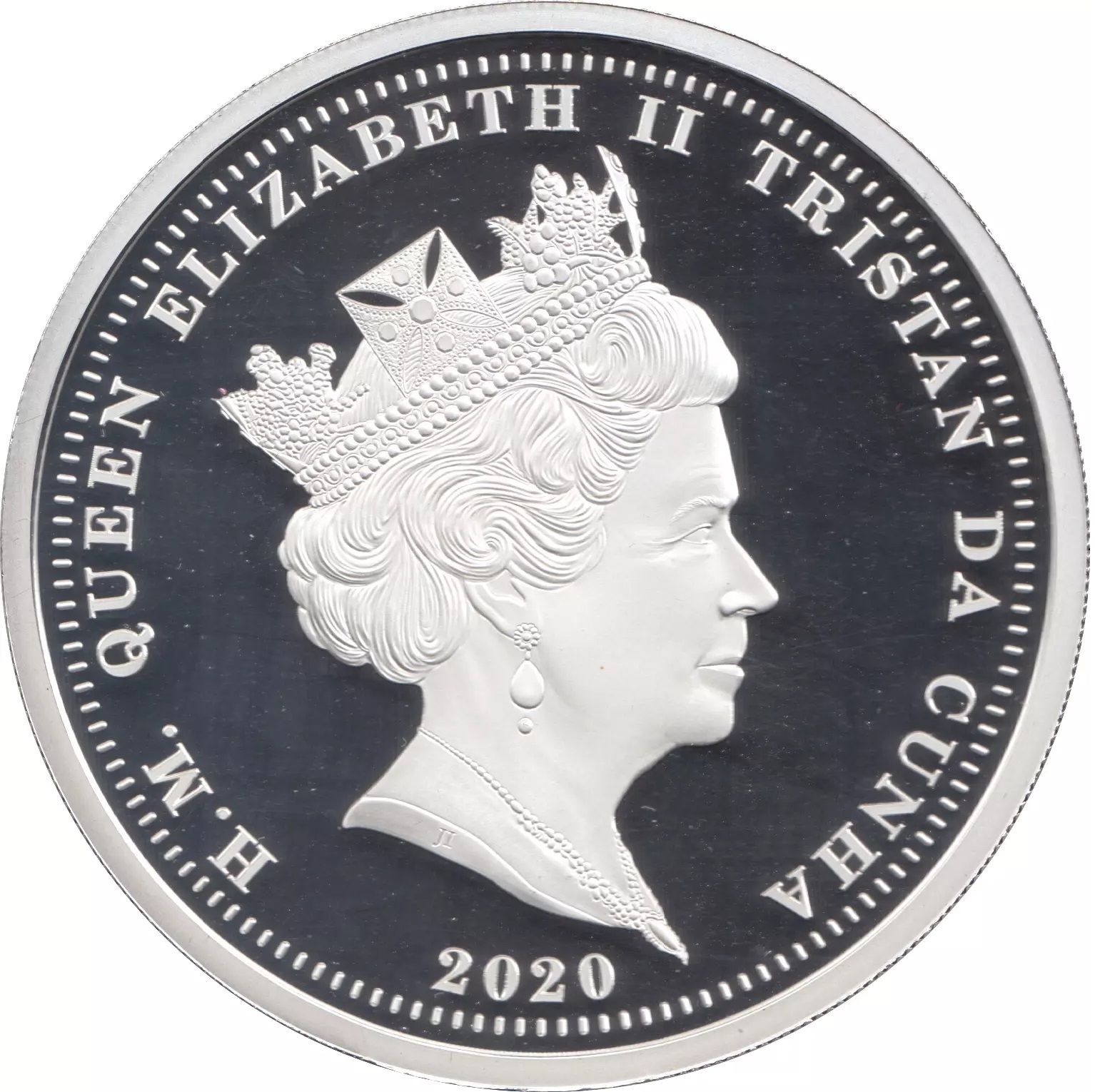 Tristan da Cunha 5 Crowns - Elizabeth II Dunkirk 80th anniversary obverse