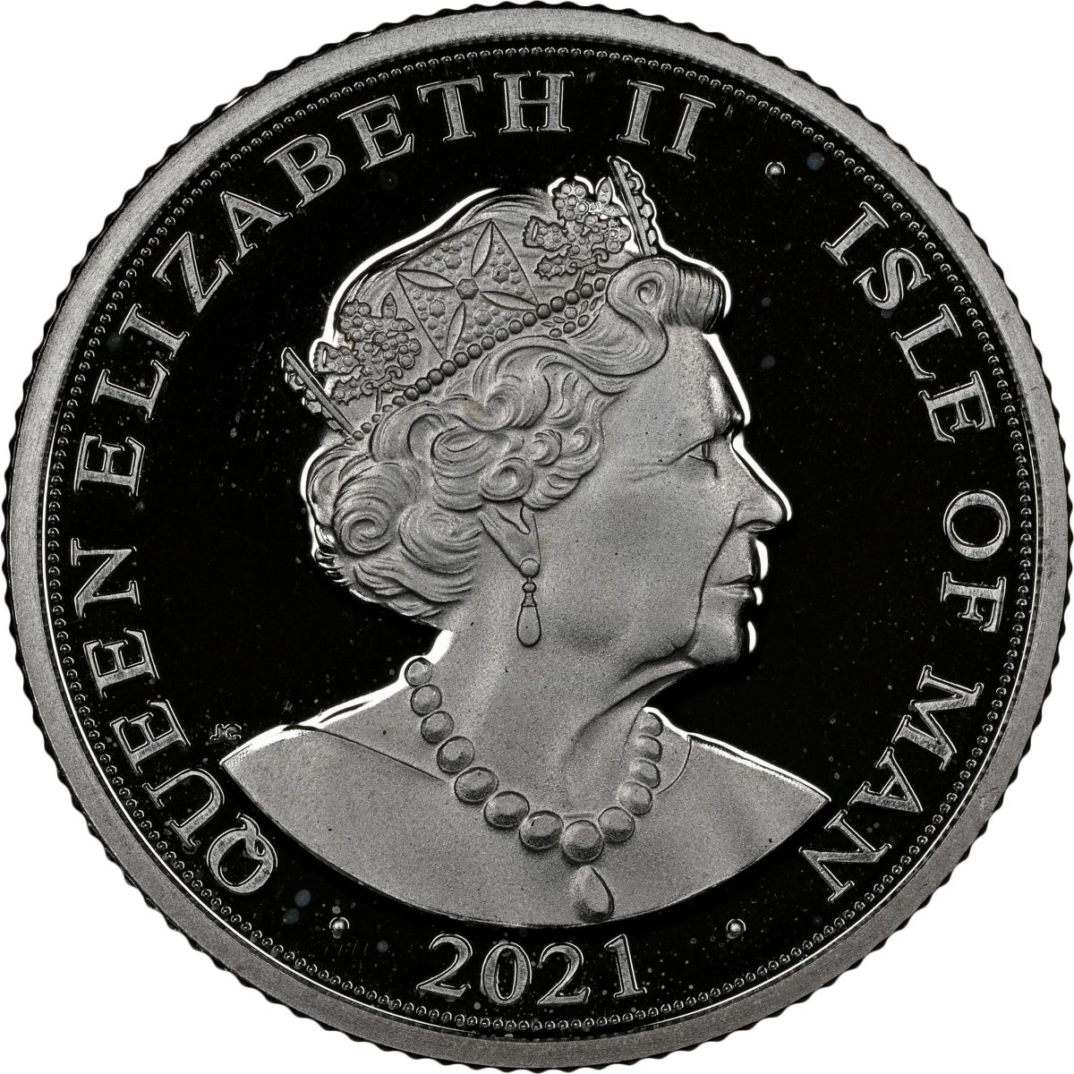 Isle of Man 1 Sovereign - Elizabeth II Queen Birthday; Silver Piefort obverse