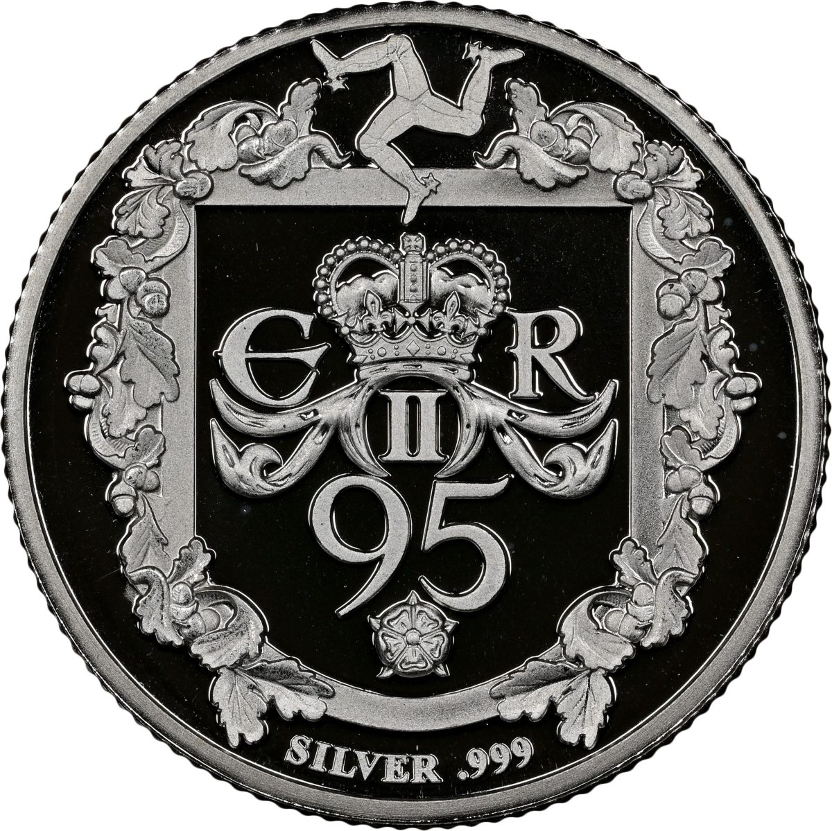 Isle of Man 1 Sovereign - Elizabeth II Queen Birthday; Silver Piefort