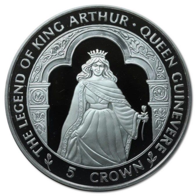 Isle of Man 5 Crowns - Elizabeth II Queen Guinevere