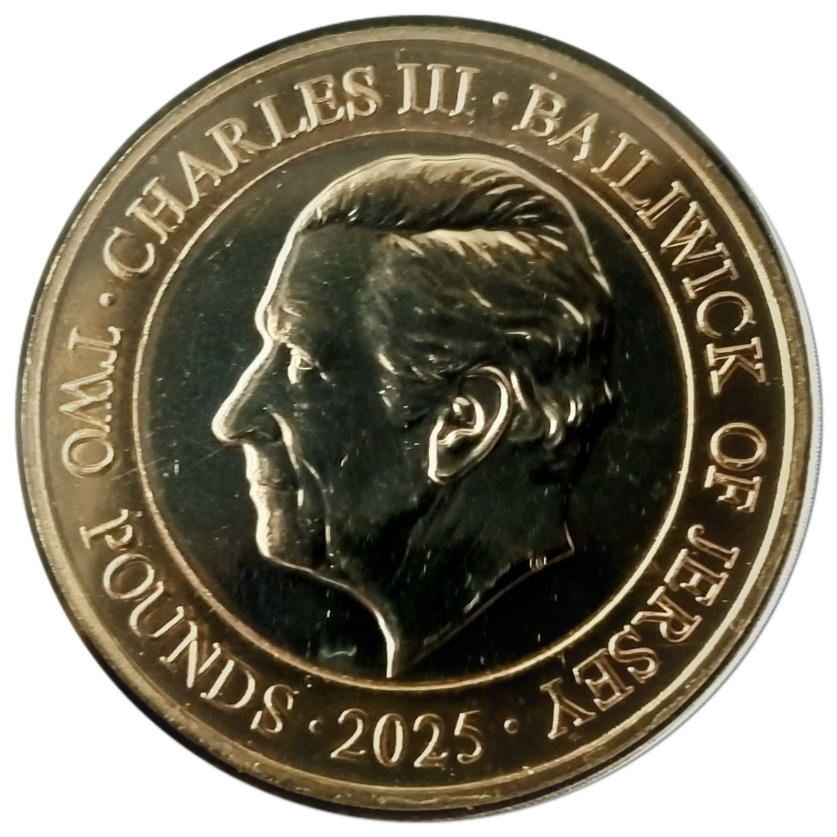 Jersey 2 Pounds - Charles III Samuel Pepys - Great Fire obverse