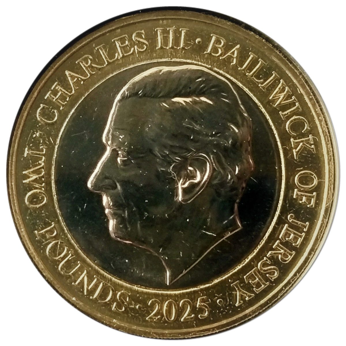 Jersey 2 Pounds - Charles III Samuel Pepys - Restoration obverse