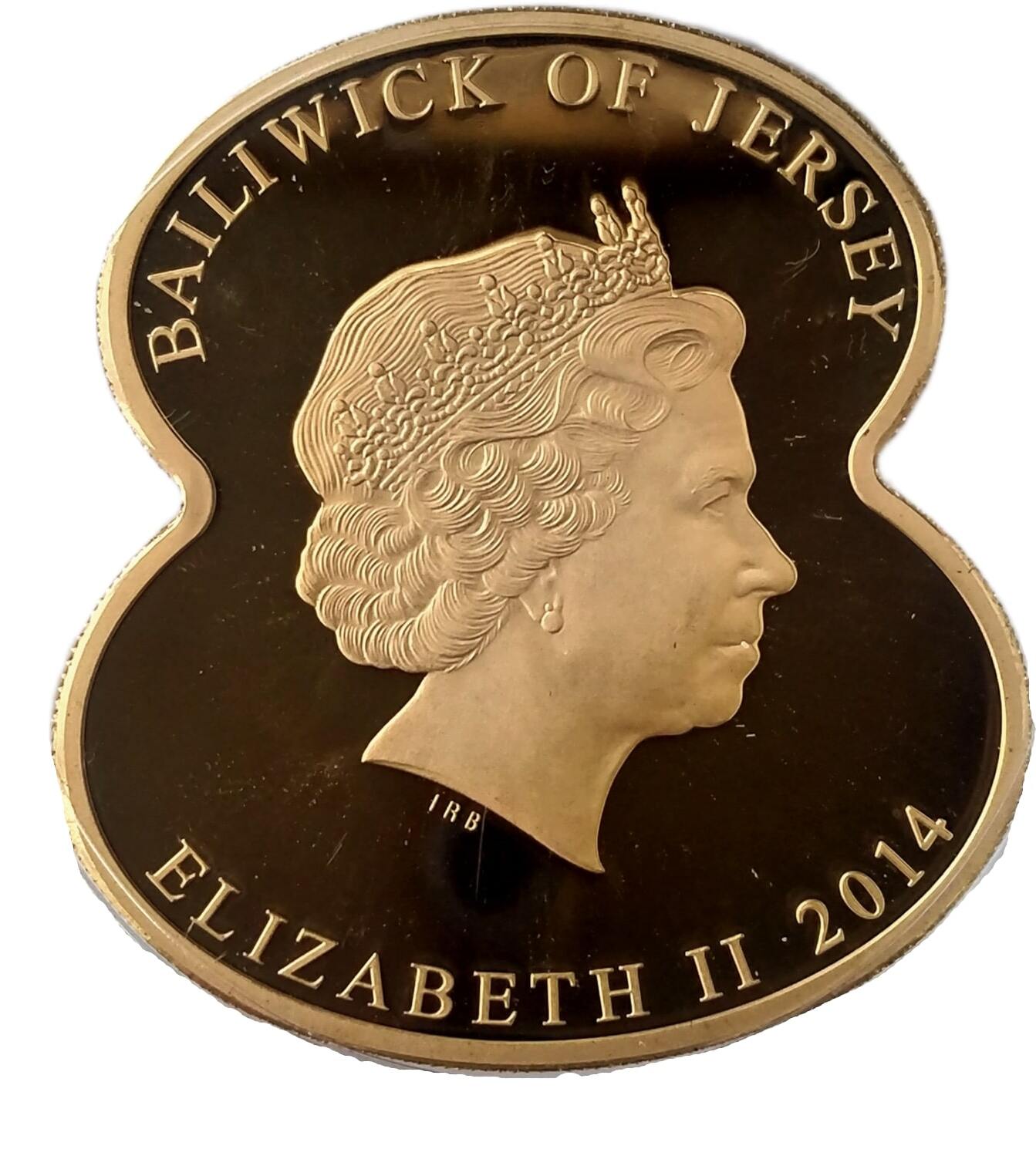 Jersey 5 Pounds - Elizabeth II WWI: Royal British Legion - Reflection obverse