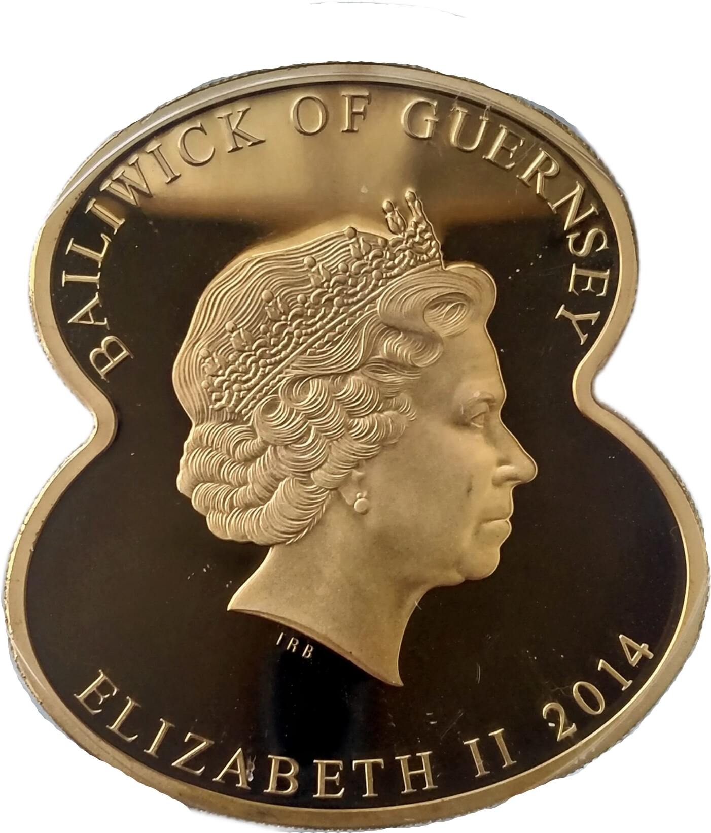 Guernsey 5 Pounds - Elizabeth II WWI: Royal British Legion - Visiting war graves obverse