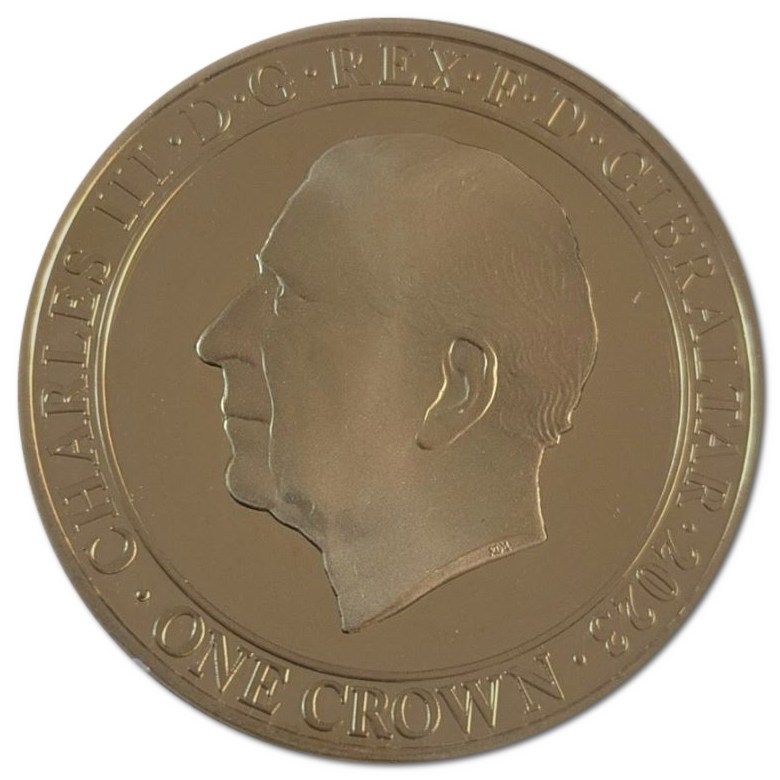 Gibraltar 1 Crown - Charles III King Charles III - Prince of Wales obverse