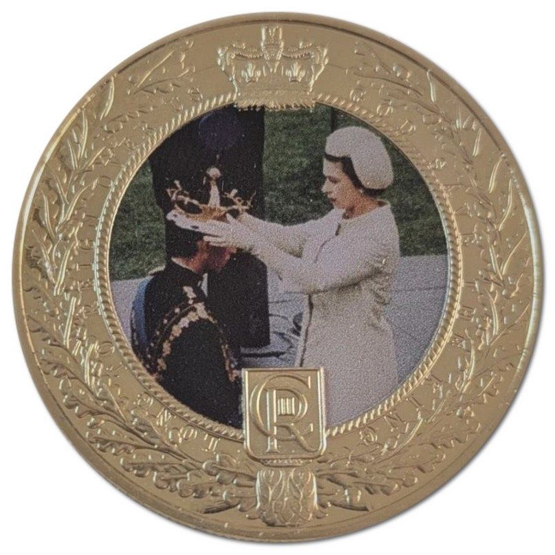 Gibraltar 1 Crown - Charles III King Charles III - Prince of Wales reverse