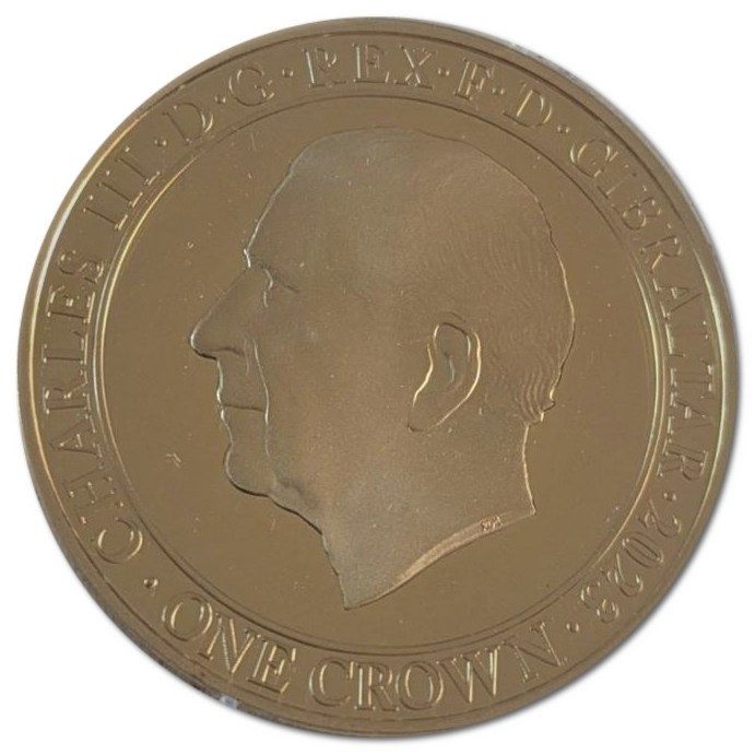 Gibraltar 1 Crown - Charles III King Charles III - with Queen Camilla obverse