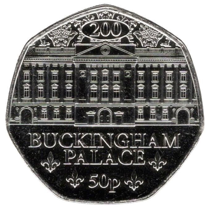 Jersey 50 Pence - Charles III Buckingham Palace reverse