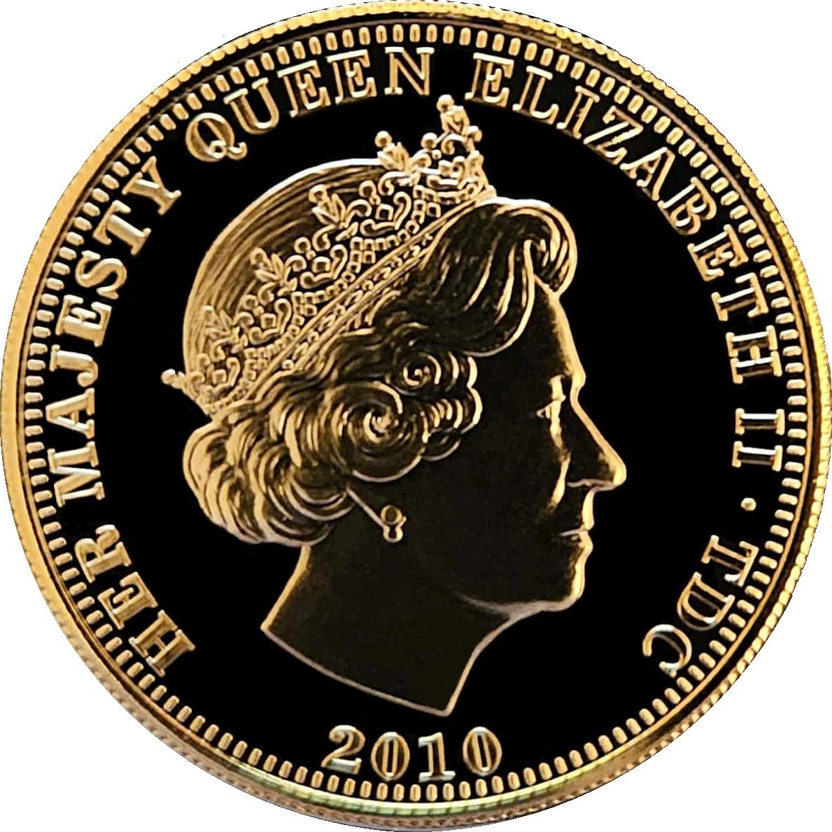 Tristan da Cunha 1 Crown - Elizabeth II The Royal Line obverse