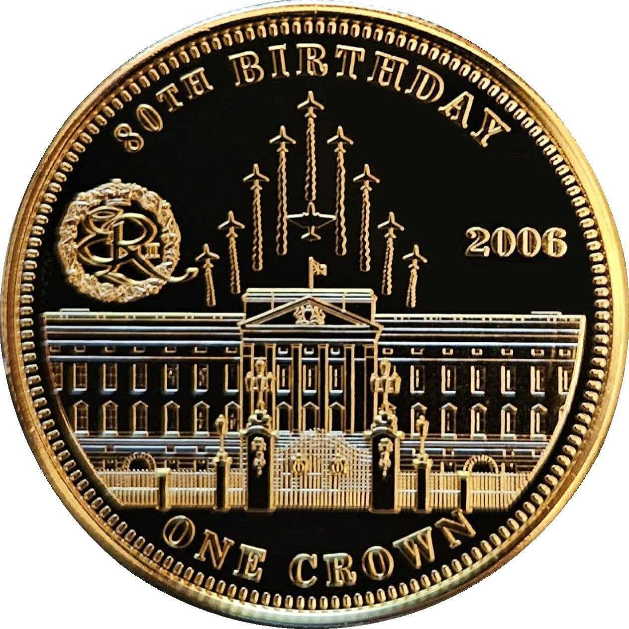 Tristan da Cunha 1 Crown - Elizabeth II 80th Birthday