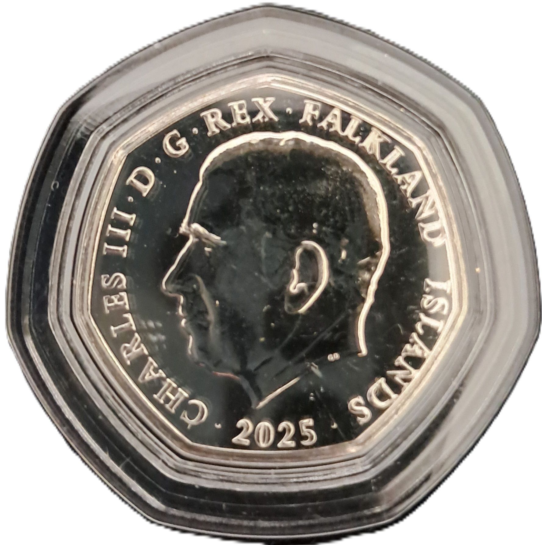 Falkland Islands 50 Pence - Charles III Allied Victory in Europe Day obverse