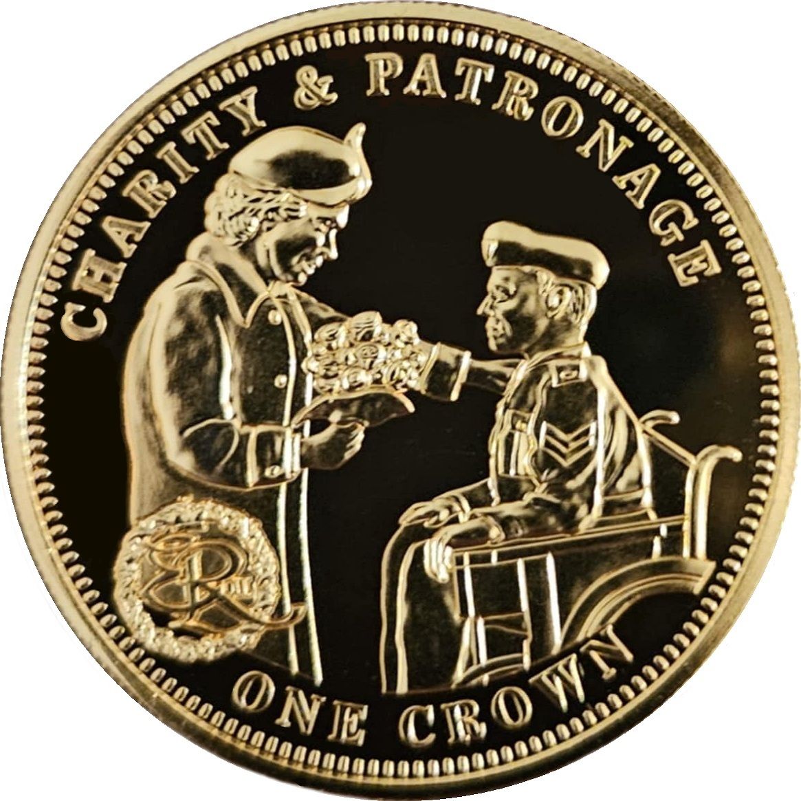 Tristan da Cunha 1 Crown - Elizabeth II Charity And Patronage
