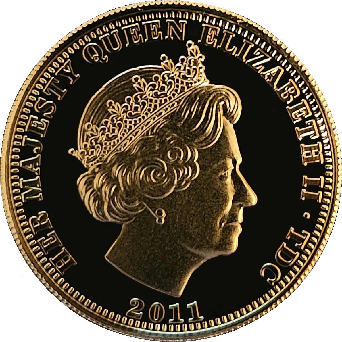 Tristan da Cunha 1 Crown - Elizabeth II Decimal Coinage obverse
