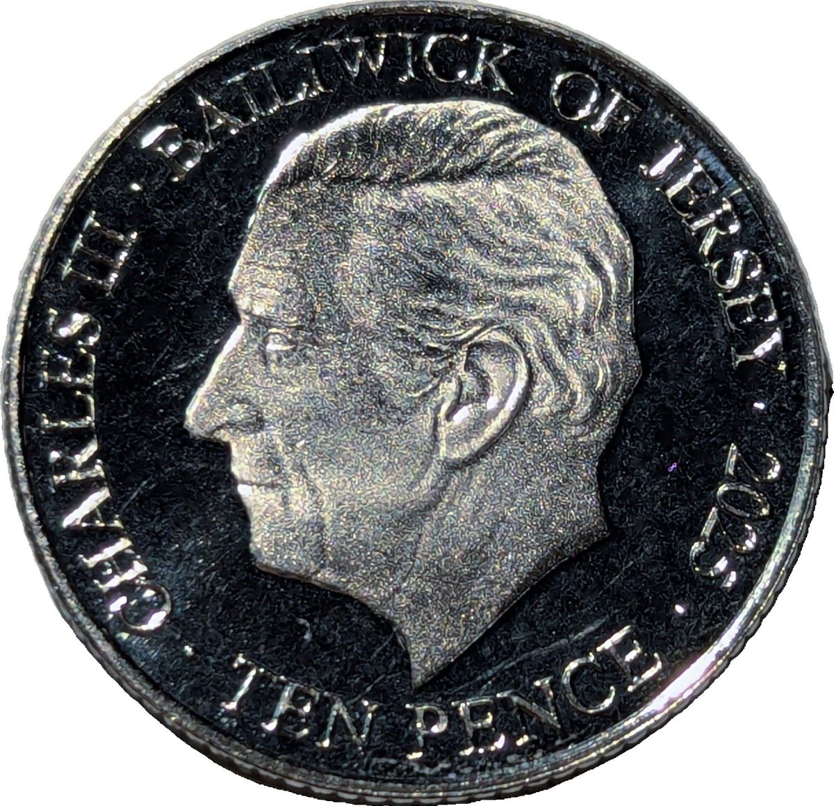 Jersey 10 Pence - Charles III King William III obverse