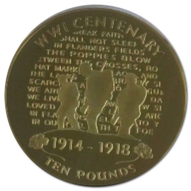 Gibraltar 10 Pounds - Elizabeth II In Flanders Fields