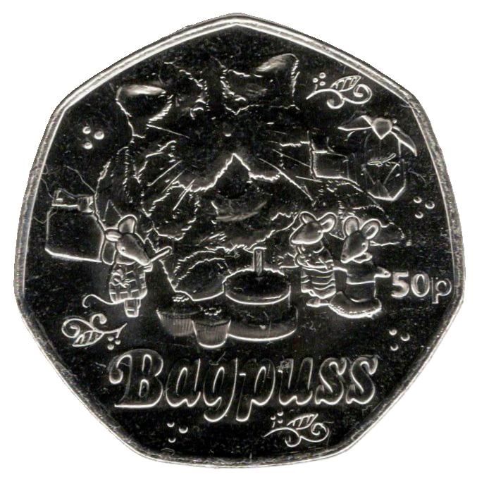 Guernsey 50 Pence - Charles III Classic Children's TV - Bagpuss reverse