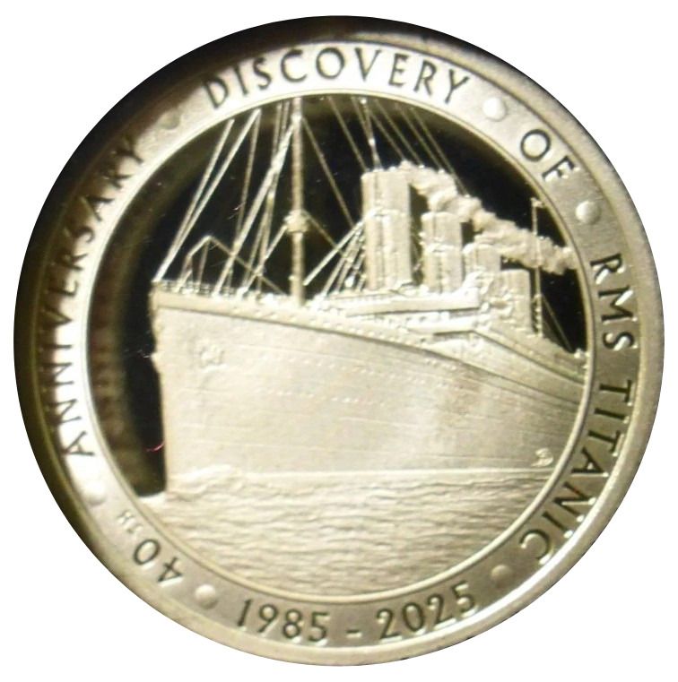 Alderney 25 Pence - Charles III Titanic