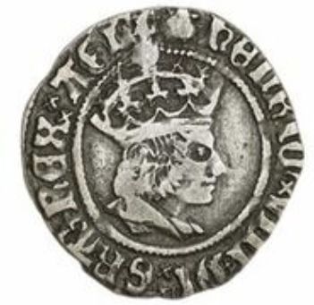 ½ Groat - Henry VIII 1st coinage; York obverse