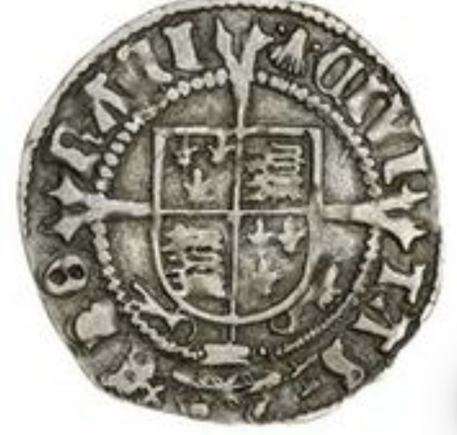 ½ Groat - Henry VIII 1st coinage; York reverse