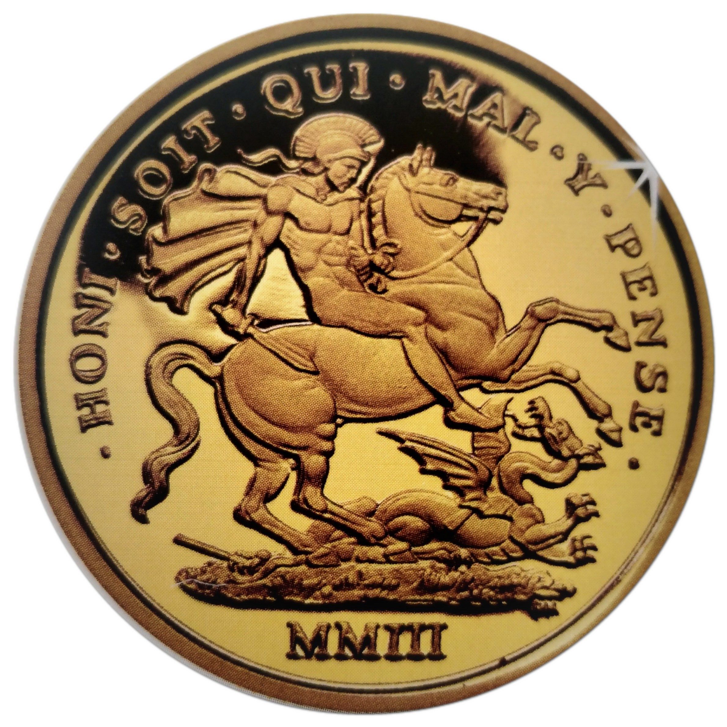 Gibraltar 1/25 Crown - Elizabeth II St. George and Dragon