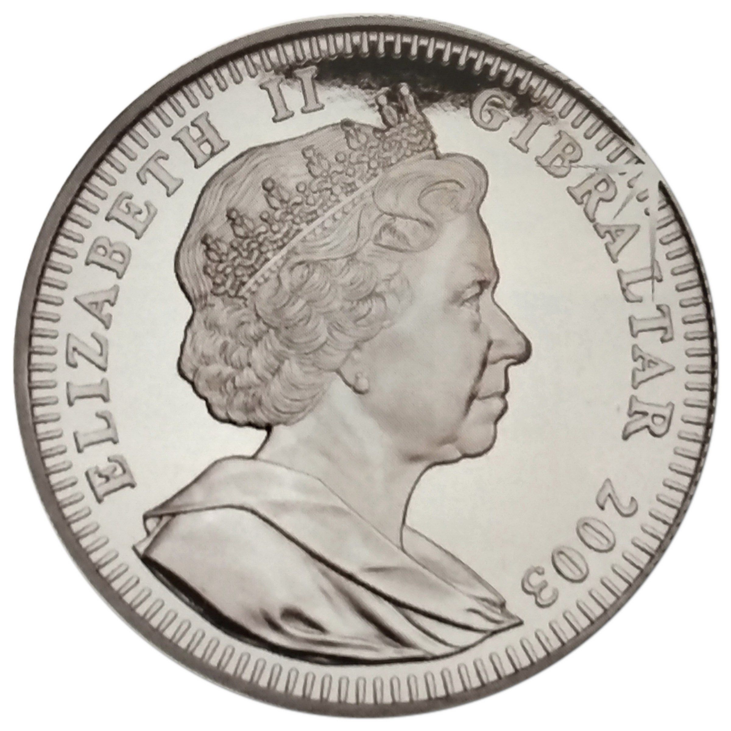 Gibraltar 12 Crowns - Elizabeth II Elizabeth I obverse