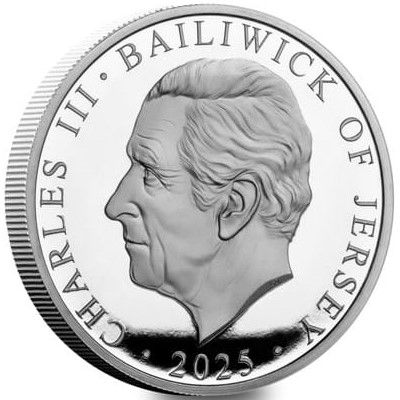 Jersey 5 Pounds - Charles III Princess Anne obverse