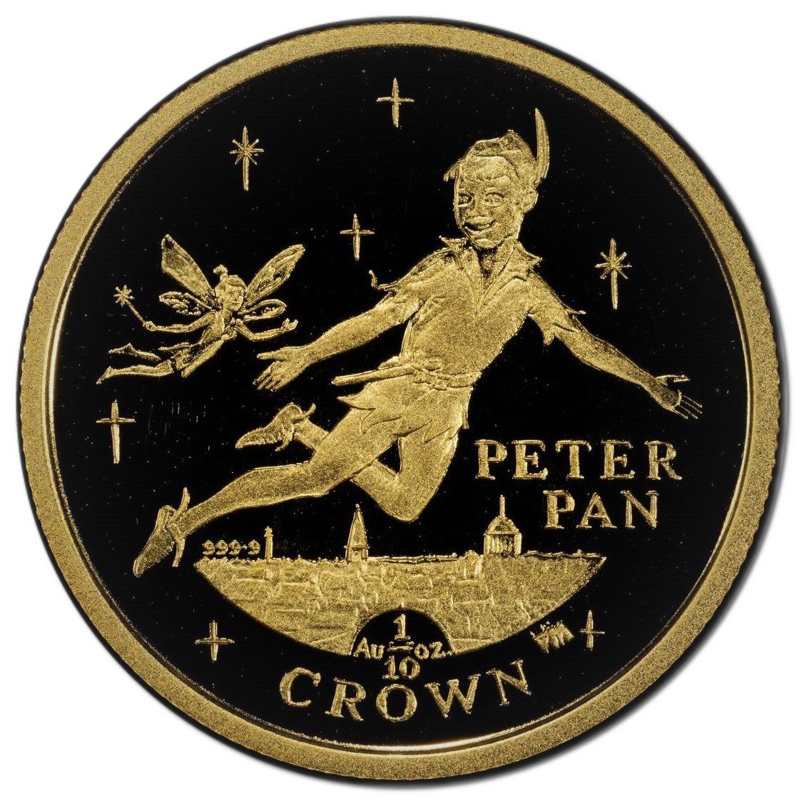 Gibraltar ⅒ Crown - Elizabeth II Peter Pan reverse