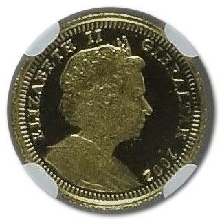 Gibraltar 1/25 Crown - Elizabeth II Peter Pan obverse