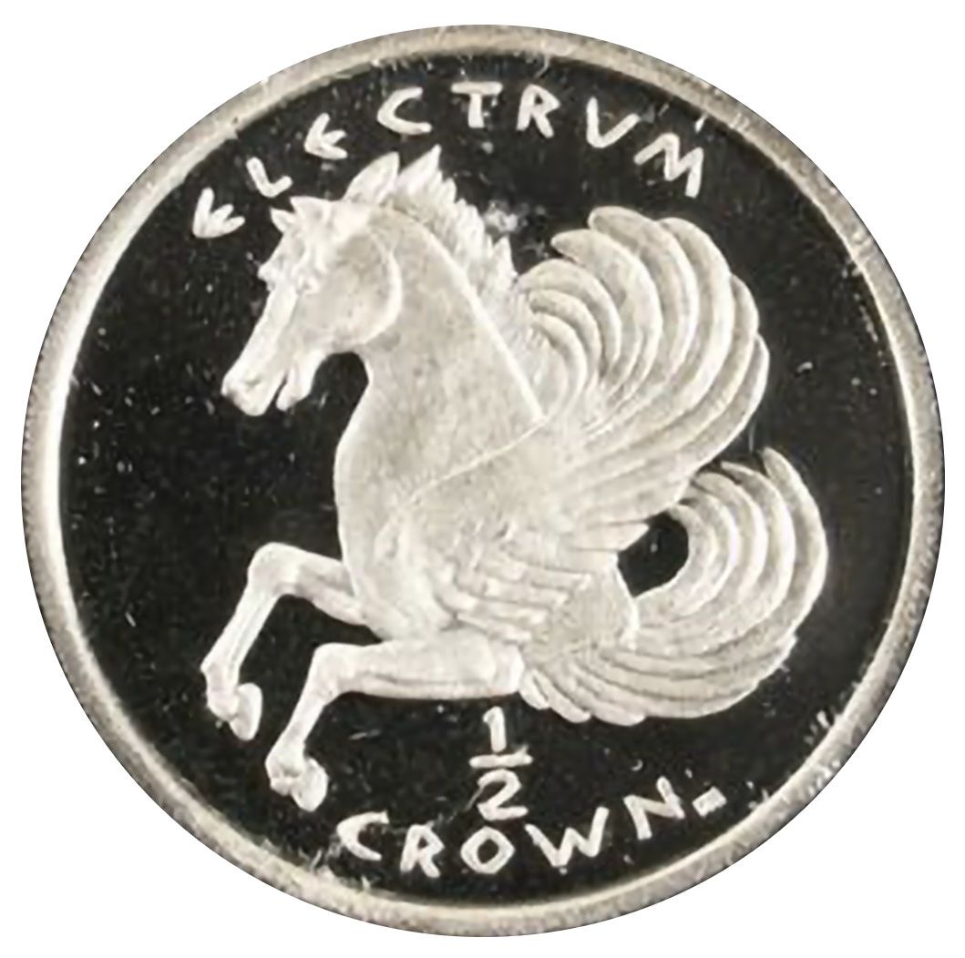 Gibraltar ½ Crown - Elizabeth II Ancient coins - Pegasus reverse