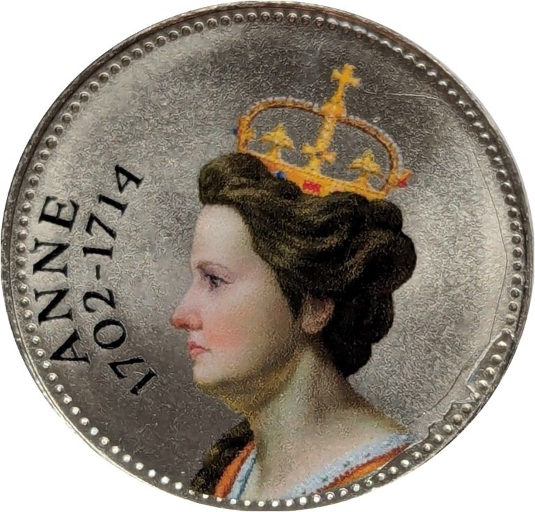 Jersey 10 Pence - Charles III Queen Anne reverse