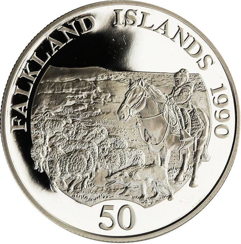 Falkland Islands 50 Pence - Elizabeth II Children's Fund, Silver