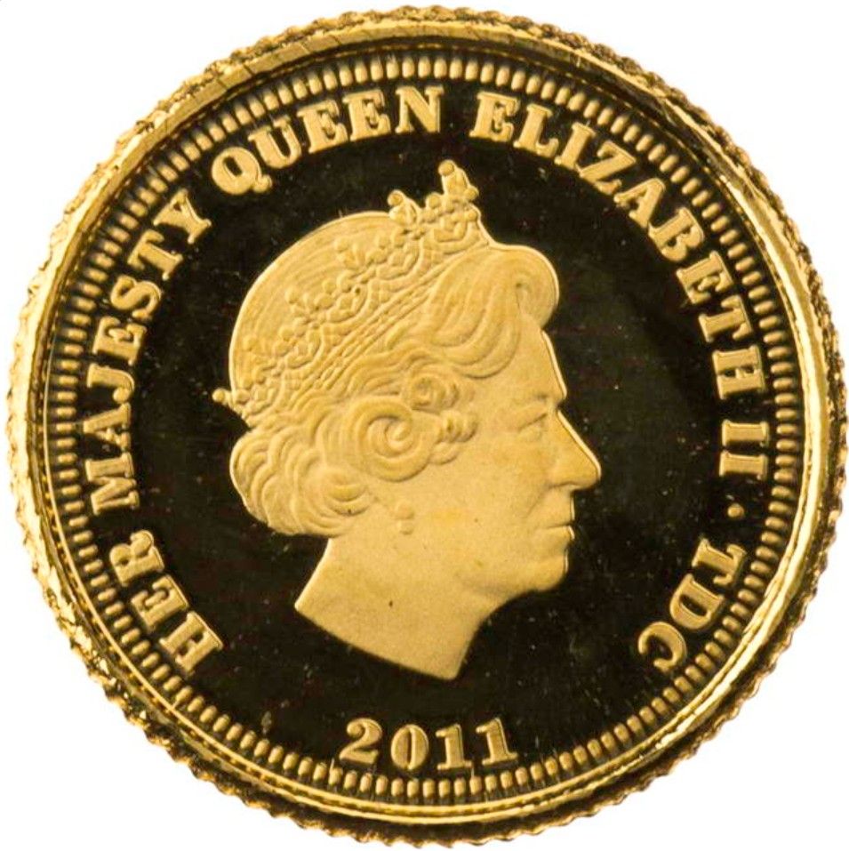 Tristan da Cunha ½ Crown - Elizabeth II William and Catherine obverse