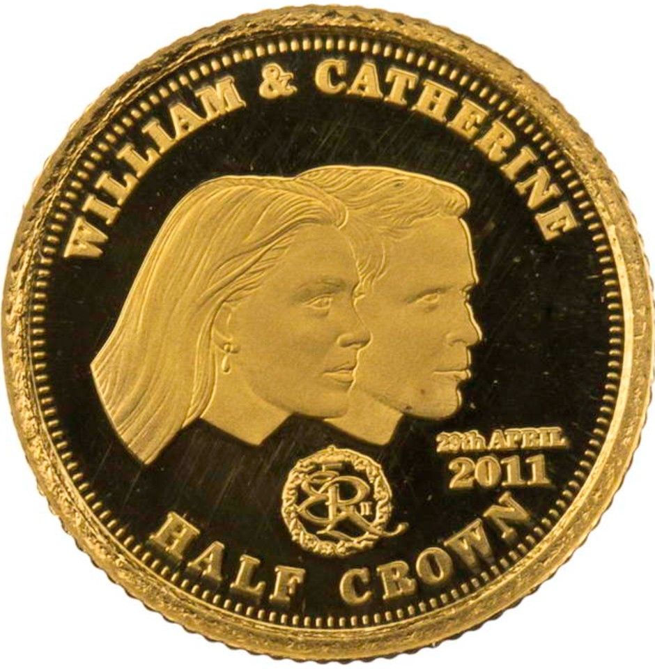 Tristan da Cunha ½ Crown - Elizabeth II William and Catherine