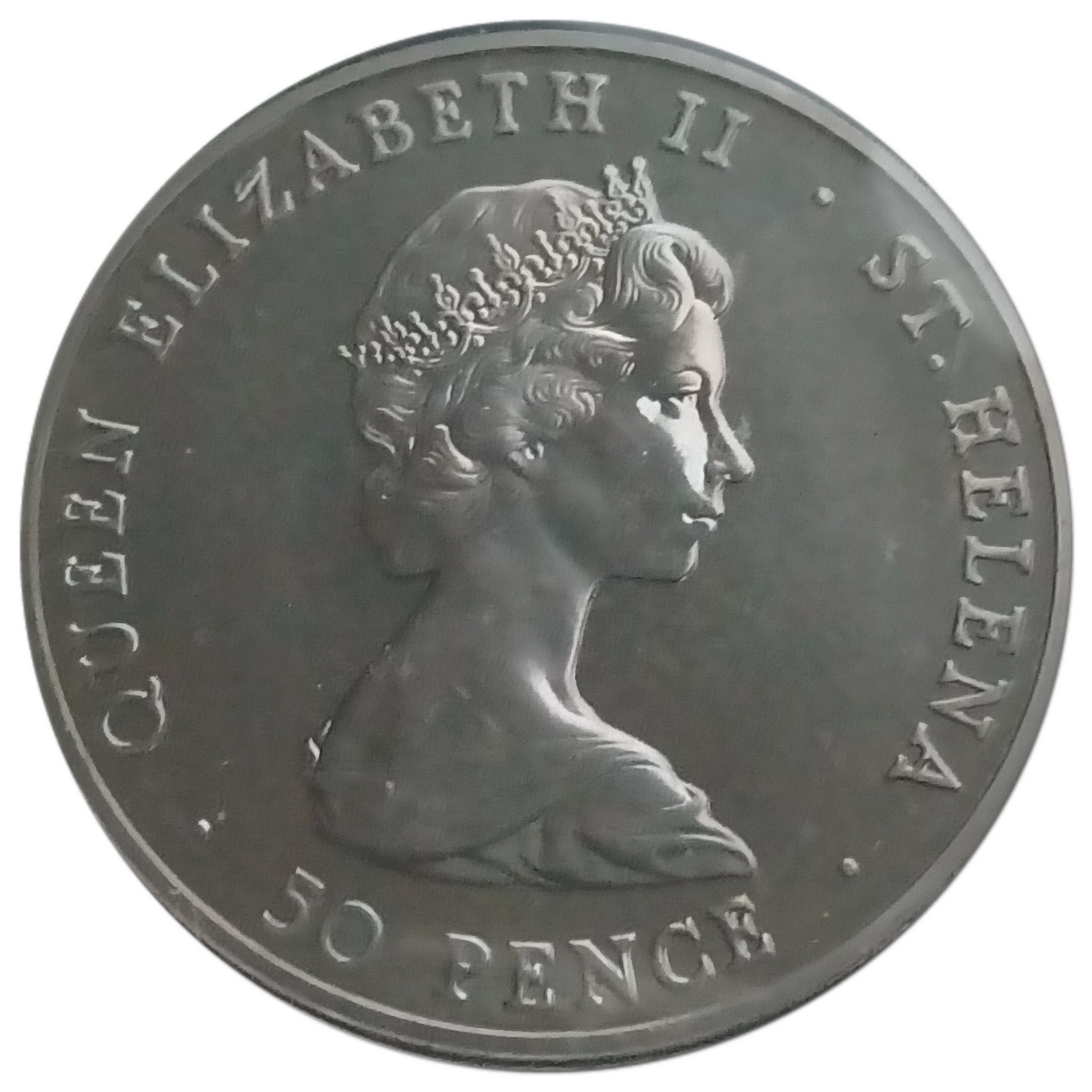 Saint Helena 50 Pence - Elizabeth II Colony obverse