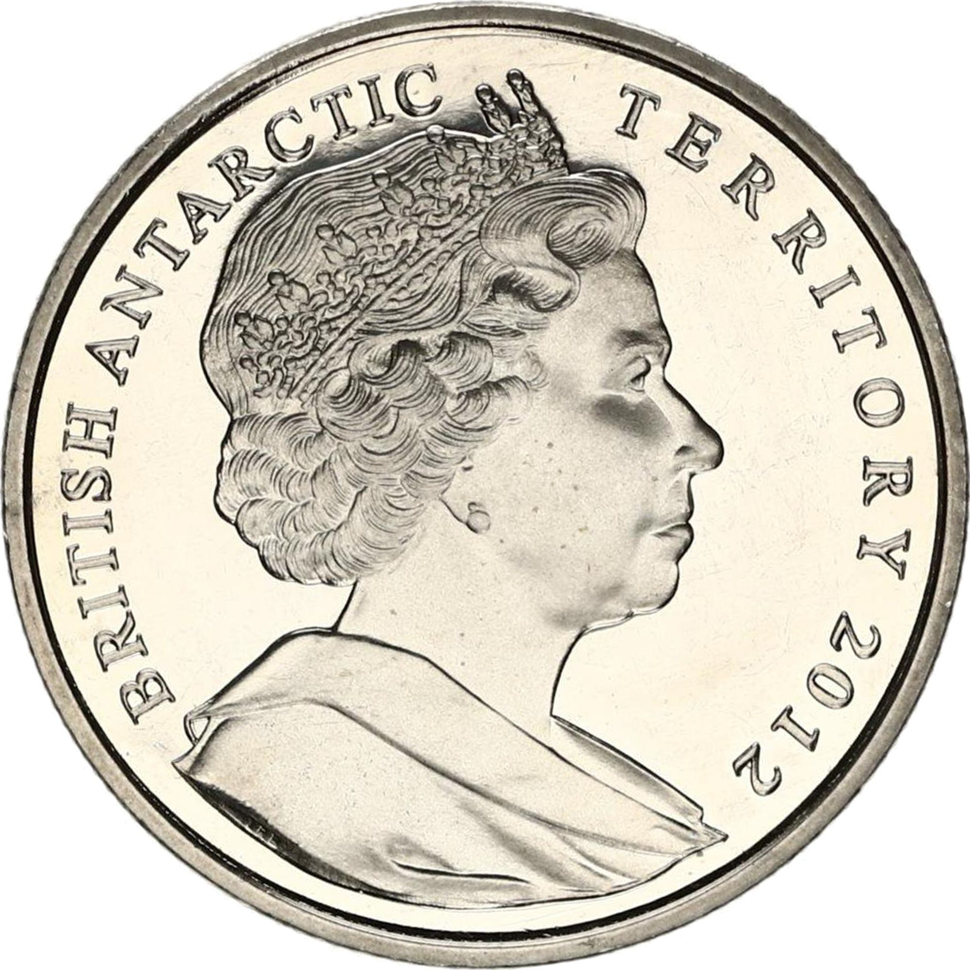 British Antarctic Territory 2 Pounds - Elizabeth II Terra Nova Expedition obverse