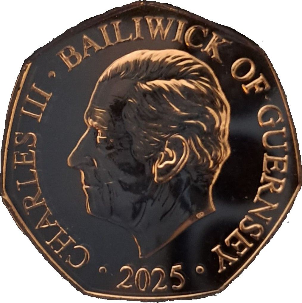 Guernsey 50 Pence - Charles III Thunderbirds - 5 obverse