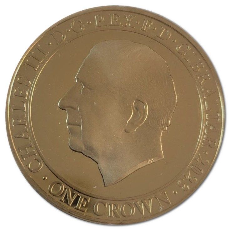 Gibraltar 1 Crown - Charles III King Charles III - opening Parliament obverse