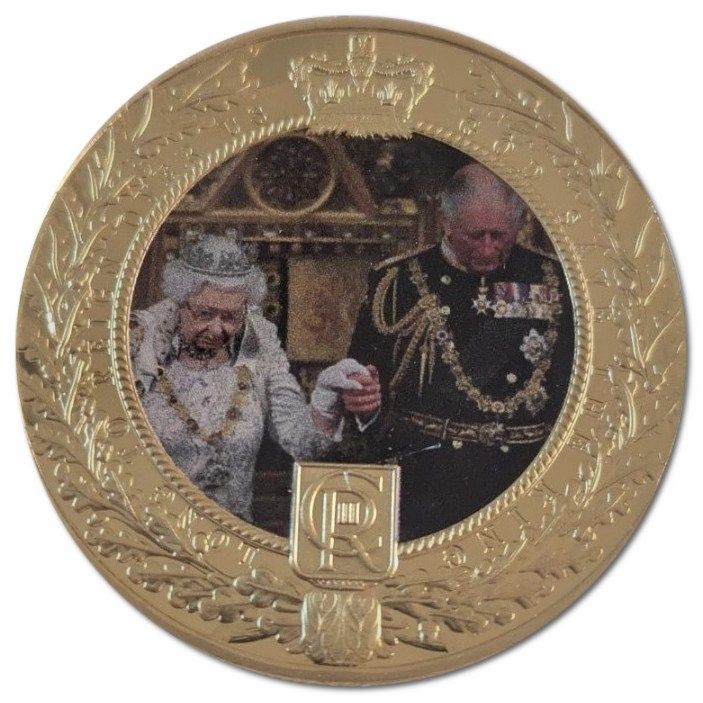 Gibraltar 1 Crown - Charles III King Charles III - opening Parliament reverse