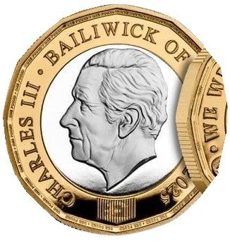 Jersey 1 Pound - Charles III RBL Poppy; Silver obverse