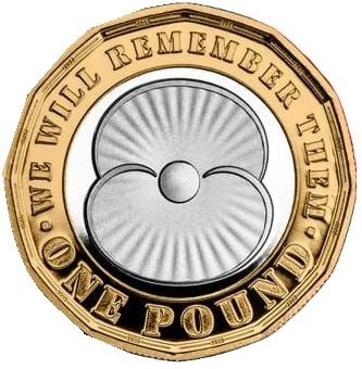 Jersey 1 Pound - Charles III RBL Poppy; Silver