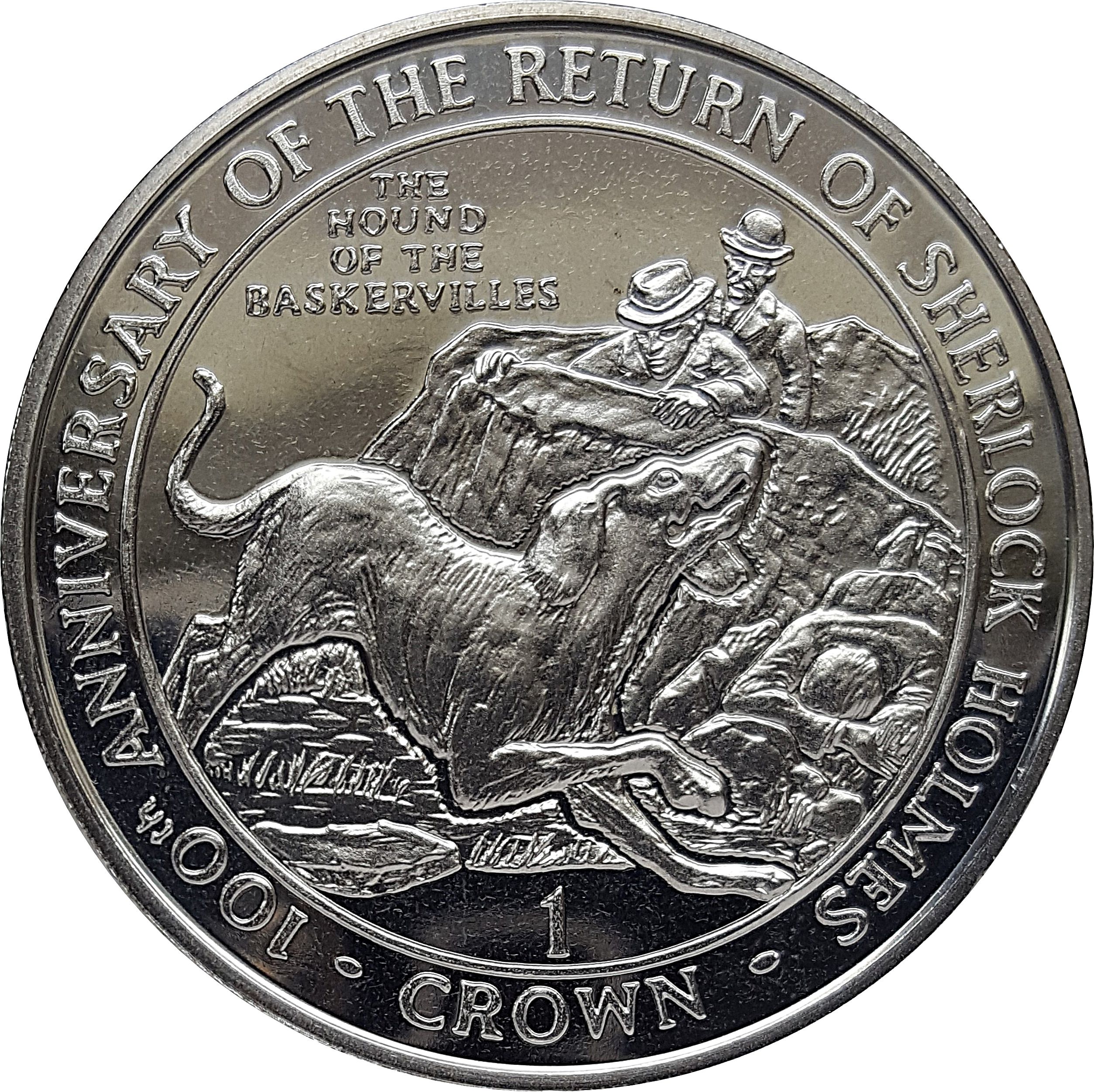 Gibraltar 1 Crown - Elizabeth II "The Hound of Baskervilles"