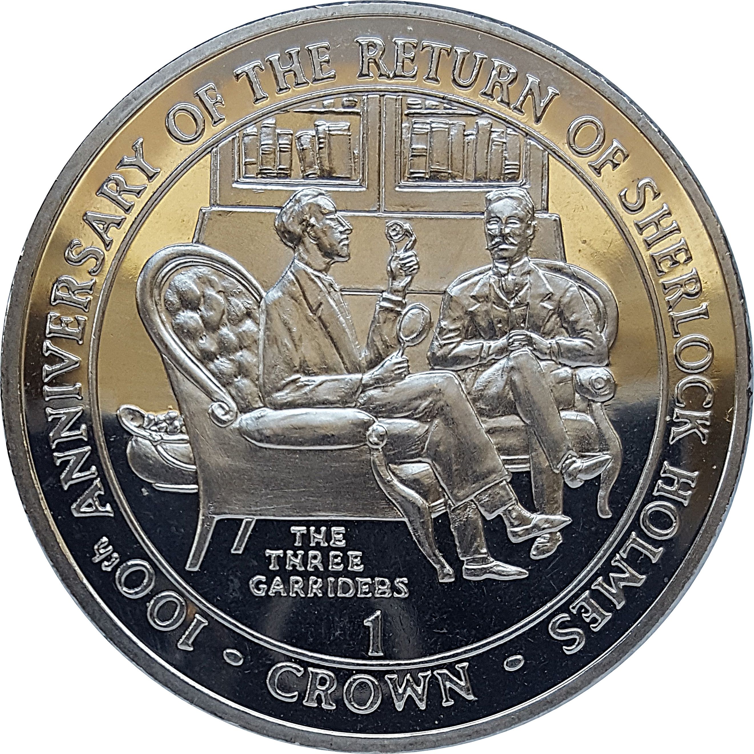 Gibraltar 1 Crown - Elizabeth II "The Three Garridebs"