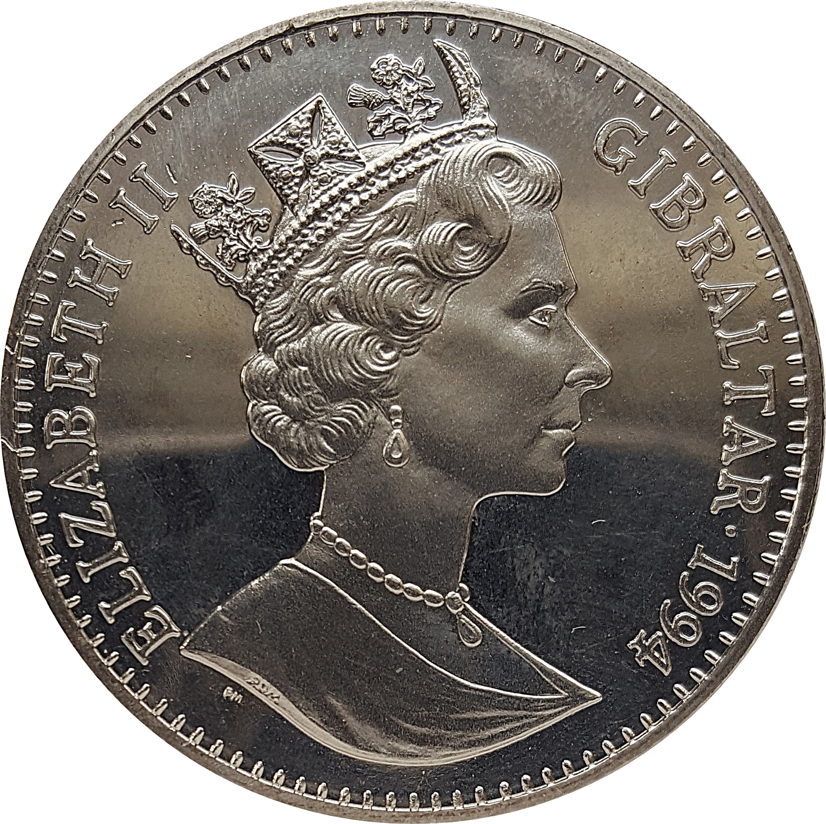 Gibraltar 1 Crown - Elizabeth II "221B Baker Street" obverse