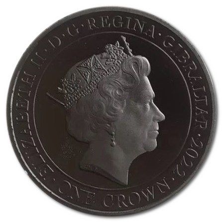 Gibraltar 1 Crown In the name of Elizabeth II; Princess Elizabeth Alexandra Mary obverse