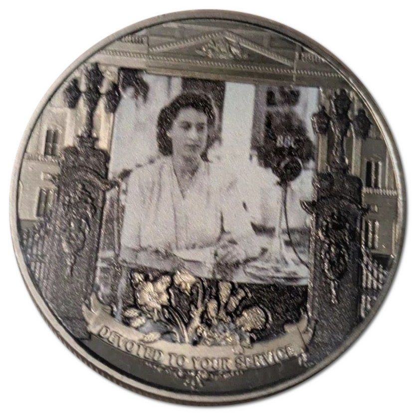 Gibraltar 1 Crown In the name of Elizabeth II; An Everlasting Promise reverse