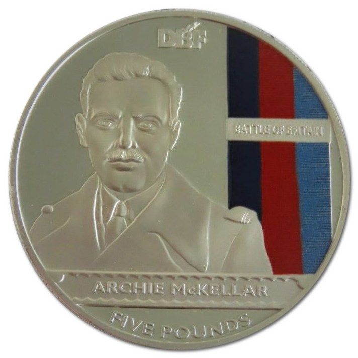 Jersey 5 Pounds - Elizabeth II DBF: Archie McKellar; Silver Proof