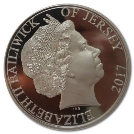 Jersey 10 Pounds - Elizabeth II RAF Memorial Flight; Silver Proof obverse