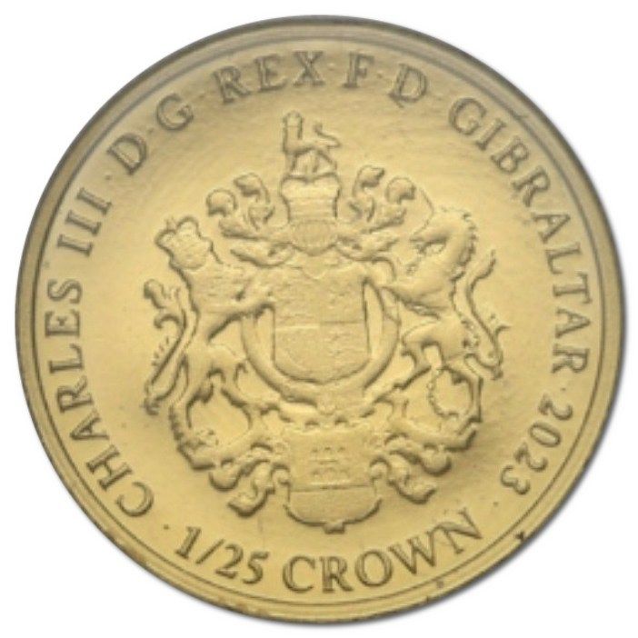 Gibraltar 1/25 Crown - Charles III Wyatt Earp obverse